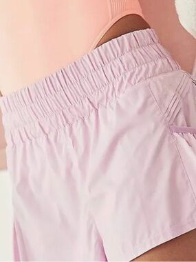 FP Movement by Free People Pale Pink Elastic Waist Athletic Shorts